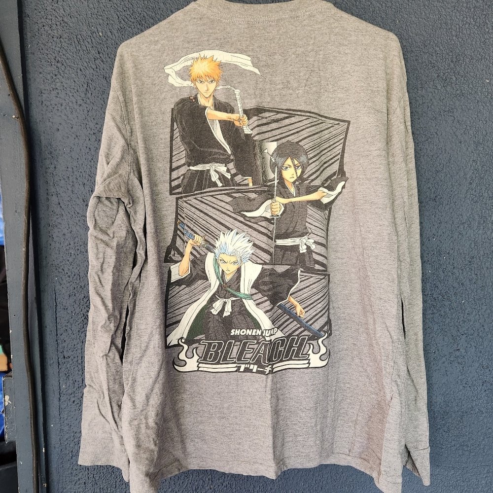 Men's Hypland x Bleach Squad Grey Long Sleeve